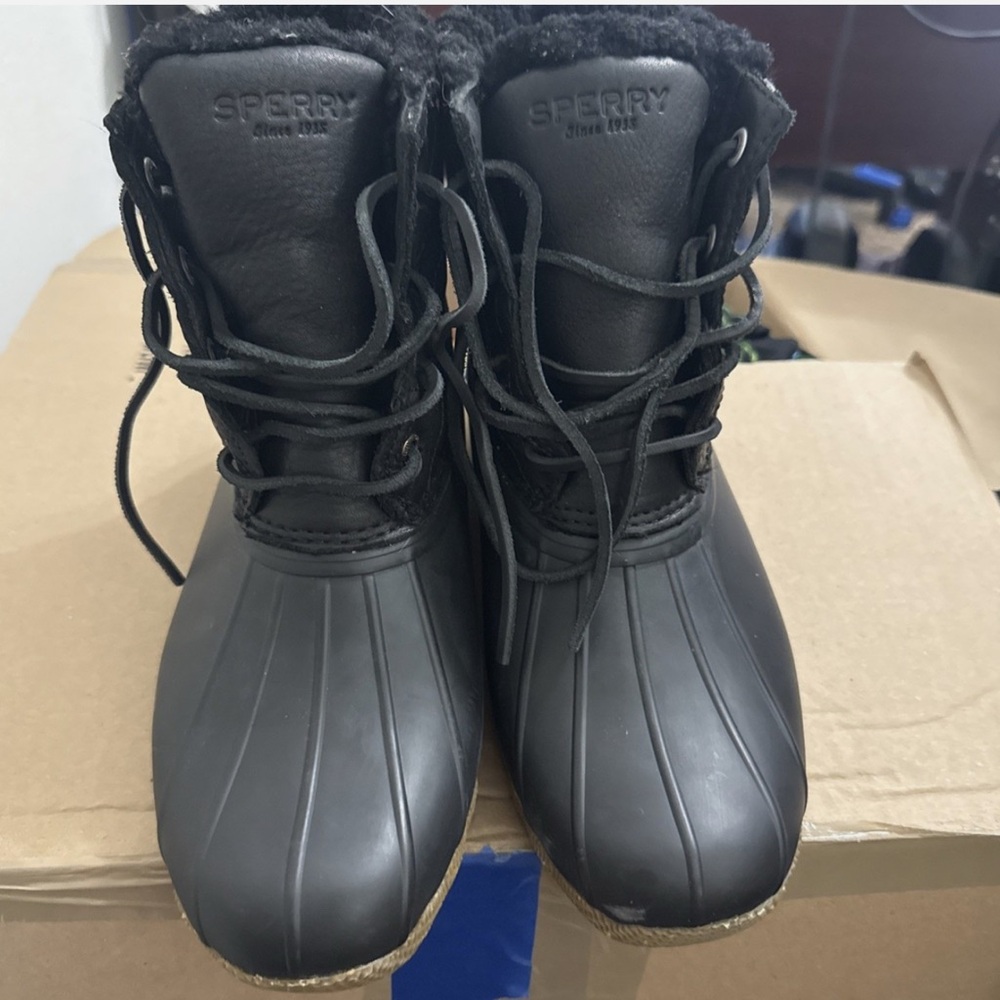 Sperry Black Waterproof Boots